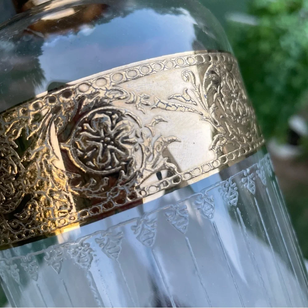 Culver Tyrol Mid-Century Modern 22K Gold Decanter